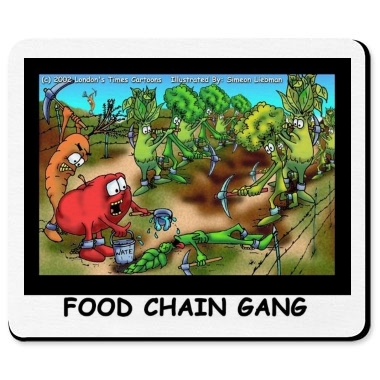 Food Chain Gang. Food Chain Gang Mousepad - Humor - Printfection.com