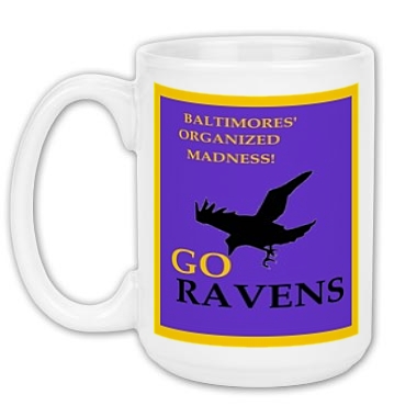 Coffee Shops Baltimore on Baltimore Ravens Large Coffee Mug 15oz   Football   Printfection Com