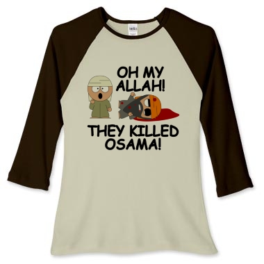 Osama Bin Laden Death Womens Fitted Baseball Tee $27.99