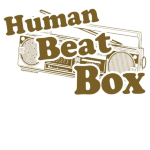 Original graphic screen print featuring the words: "Human Beat Box", for all you masters of vocal percussionists out there. Recognize!