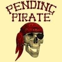 A grinning skull with an eyepatch and a red bandana headscalf - for all apprentice pirates that are waiting for approval by the Captain, Pending Pirates so to speak.
