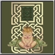 A colorful and cute design for all fairy lovers, and friends of Celtic art. The little fairy boy with butterfly wings is sitting in front of a delicate Celtic knotwork design. A stylish design for artistic t-shirt lovers.