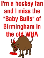 This design is for the fans of the old WHA. The "rebel league" that got ALL the young talent back in the old days of the 70's.