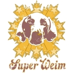 Feeling groovy... Weimaraner style! 2 color combos.