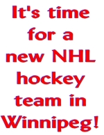 This design is for the die-hard Winnipeg Jets fans who want another chance at the NHL. Getting a second chance worked in Minnesota and it can work in Winnipeg (and other places)