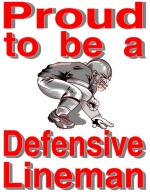 If you are a proud defensive lineman then this design on a t-shirt or hoodie is just for you.