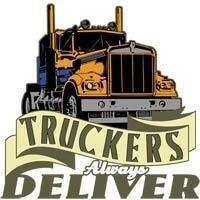 Truckers carry goods across America's highways. Show some trucker attitude with this original design from Thomas Carlson. Truckers always deliver.