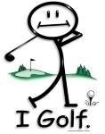 stick figure golfer