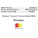 Autism Awareness is Priceless. A spoof on the mastercard commercials. Design inspired by our son Arek who has Autism.