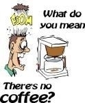 What do you mean there's no coffee? A man blows his top when he discovers the coffee pot it empty. Why is it every time you really need a cup of coffee, it's always gone. This funny t-shirt is perfect for the coffee addicts in your life.
