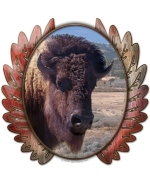 The Great Buffalo Native American style design is a perfect Christmas or holiday gift! It recalls the days when the bison roamed the plains by the thousands.