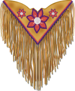 This design is a reminder of the old styles that Native Americans have worn for centuries, and still wear today for powwows, and other special occasions. This is a unique design sure to make a beautiful gift, and you'll want one, too!