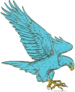 A flying Eagle, sacred to many Native American tribes, is a grand design to embellish a t-shirt as a gift, or get one for yourself! Don't forget to have a look at the Glass Cutting Boards, BBQ apron, Mousepad, Jumbo Tote Bag & Coasters, too!