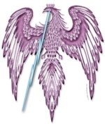 This Purple Thunderbird is beautiful in an intricate design that looks great on dark colors. This makes a truly special gift for anyone, and it's a cool gift for yourself, too! Don't forget to see our Kitchen Accessories, Mousepads & Tote Bags!