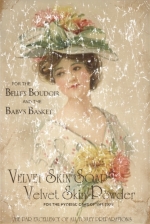 Based on Victorian advertisements of the 1900's. This design has a lightly distressed look for an aged appearance.