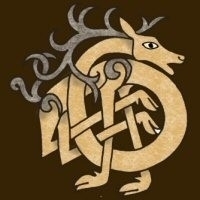A stag knotted in the traditional Celtic way - adapted from an ancient ornaments and the perfect gift for Celtic art lovers!