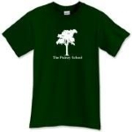 Pre-shrunk 100% cotton, in a variety of sizes. If you have a color in mind and don't see it here, email Alison Frye at Putney, afrye@putneyschool.org.
