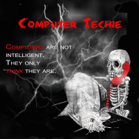 A T-Shirt to express your occupation - the arts and technology, web design, authors, painters, computer techie. A great gift for yourself or a friend. BUY 2 OR MORE OF SAME DESIGN AND SAVE!