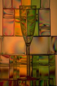 Stunning art of sparkling wine goblets filled with fine wines made from vineyard ripened grapes. And of course complimented by a nice selection of cheeses. Our glass boards make wonderful serving trays for your bubbling beverages.