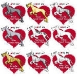 Available with ears Cropped or Not - Let every one know that you LOVE your Great Dane in colors: black, blue, brindle, fawn, harlequin, mantle, merle, mantled merle & white