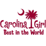 Our Carolina Girl Best in the World printed in garnet. Carolina Girls are truly the best in the world. Best in the world Carolina Girl Shirts and Apparel for everyone.