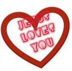 Jesus Love. Jesus is love. He loves you so much that He died on the cross that you may have eternal life. A great witness tool to wear the apparel and use products with "Jesus Love" design.