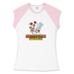 The large logo'd Nibbly-Bits shirt is the official shirt worn by stuntwomen, worldwide. If you see a woman doing a stunt, there's a darn good chance she owns one of these shirts.