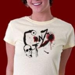 A cool new design that looks funky. Great shirt for Hunter S Thompson fans using a similar typography.