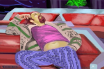 No one sits on a sofa quite like the Dude. At Jackie Treehorn's unspoiled pad he showed champion lounging technique. Now you can too. Jeremy Rosenstein Kortes shows you how. See in <a href="http://bit.ly/9Rtbub" target="_blank">detail</a>.