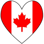 Canadian Heart Flag