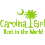 Our Carolina Girl Best in the World printed in lime green. Carolina Girls are truly the best in the world. Best in the world Carolina Girl Shirts and Apparel for everyone.