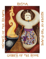 I am Hestia, Mistress of the Hearth. I am in every spark of fire, in every home. You honor me when you warm your home in Winter, and when you use my heat to feed your family. I wish you domestic happiness, family unity, and many blessings on your home.