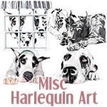 Designs featuring the only Harlequin Family of colors including Mantle, Merle, White and Black