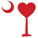 Get a Heart Palmetto Moon for your sweetheart this Valentine's Day! Featuring the a smaller pocket sized version of the South Carolina Palmetto Moon with a red heart printed in the pocket area of a shirt or apparel item.