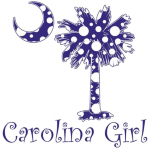 Carolina Girls and polka dots, a great combination! Get your Purple Polka Dot Carolina Girl apparel, t-shirt, or gifts with a purple South Carolina palmetto moon.