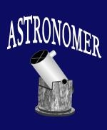 This comical stargazer shirt pocket and mug design shows a neat depiction of the popular DOB telescope, with the label: "Astronomer." Dobsonian enthusiasts will love it.