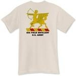 6th Field Artillery Regiment, MLRS: Organic and Traditional T-Shirts and Long Sleeve T-Shirts. Our production process EMBEDS images INTO the item material - NO SCREEN PRINTING! This prevents image fading and cracking over a long period of time.
