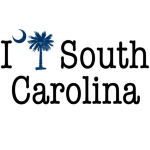 If you love South Carolina, then an I Love South Carolina t-shirt, apparel item or gift is perfect for you! A palmetto moon replaces the traditional heart.