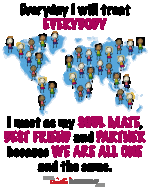 This design celebrates the fact that we are all one and reminds you to be loving to all you meet.