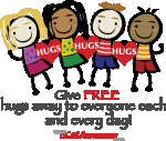 This design is a wonderful reminder that we all enjoy hugs. So give yours away every day!