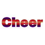 Are you a member of the cheer squad? Let the world know it with this great design: "Cheer" in nice striped letters. Buy more than one and save!<br><br><b>Check out all of our other <a href="http://www.printfection.com/cheer">cheerleading designs!</a></b>