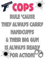 Cops are alway ready for any situation that might arise, on or off duty.