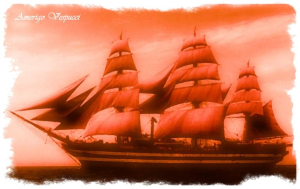 This Tall-Ship, the Amerigo Vespucci, is the beautiful, special training-ship built in 1930 for the Italian Navy. The logic was, how can you call yourself a sailor unless you can sail one of these.