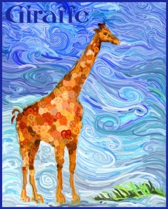 The graceful giraffe, tallest