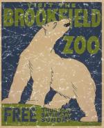 Brookfield Zoo is a vintage poster from 1936. This retro t-shirt has a distressed look as though you've had it for years.