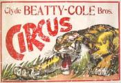 Clyde Beatty-Cole Bros. Circus. A vintage circus poster from 1903. This retro t-shirt has a distressed look as though you've had it for years.