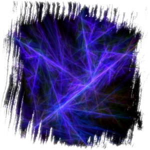 Unique fractal of cold winter frost, the icy frozen Jack Frost image remembered from childhood windowpanes.