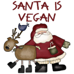 Santa is Vegan logo