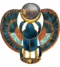 This piece has some wear on it indicating King Tutankhamun wore it in his lifetime. The sun disc, scarab, three bars and basket spell out Tutankhamun's name.