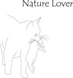 Similar to the Nadia shirts, this depicts my old cat, India, celebrating her love of tasty, crunchy nature.